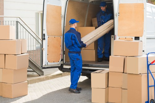 Removal van ready for a local move in Hounslow