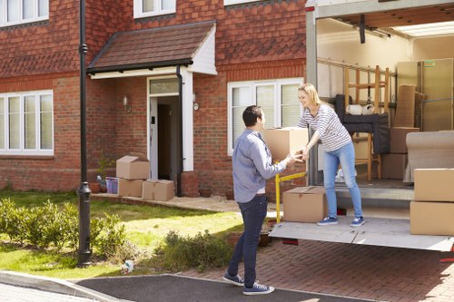 Local moving team helping a Hounslow customer settle into a new property