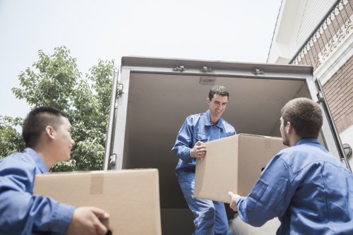 Packing and loading belongings for a move in Hounslow