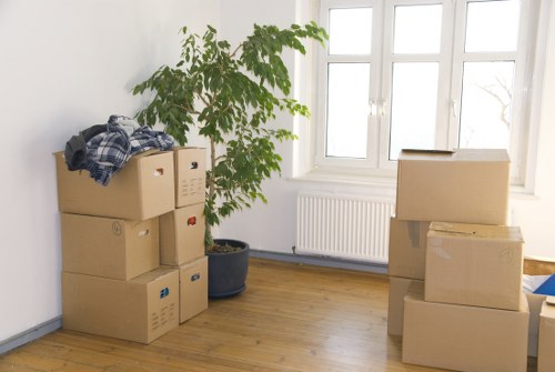 Unloading belongings into a new flat in Hounslow