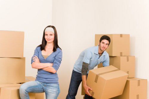 Local moving truck helping with furniture transport in Hounslow