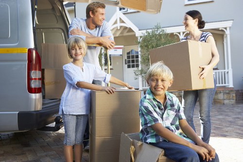 Helper moving boxes for a flat or house move in Hounslow